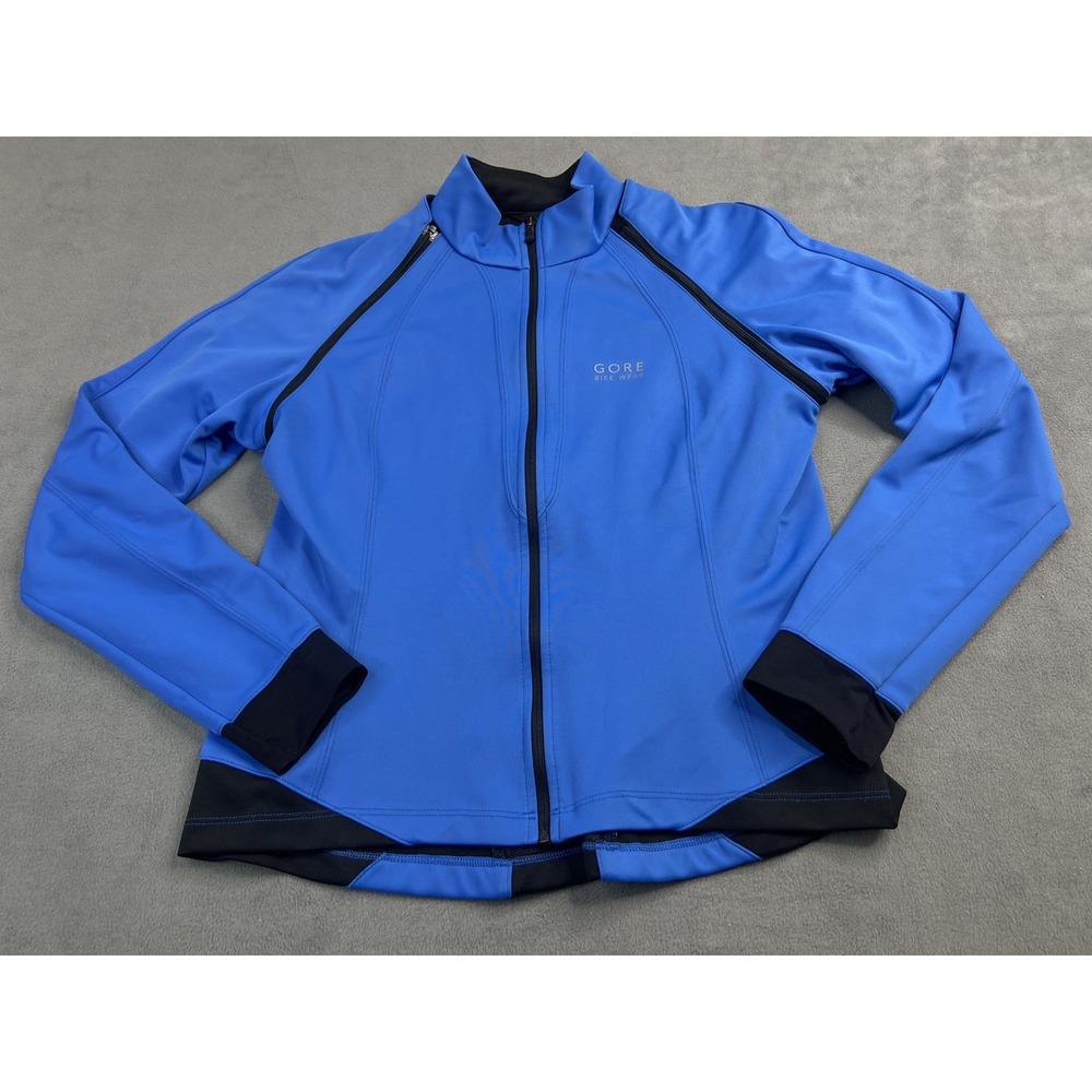 Gore Bike Wear Jacket Women Small Blue Windstopper Convertible Cycling Biking‎
